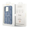 Guess 4G Printed Stripes MagSafe - Case for iPhone 14 Pro (Blue)