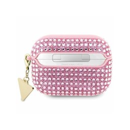 Guess Rhinestone Triangle Charm - Case for AirPods Pro (Pink)