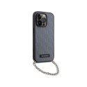 Karl Lagerfeld Saffiano Monogram Chain - Case for iPhone 14 Pro Max (Silver)