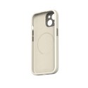 Moshi Napa MagSafe - Leather case for iPhone 15 (Eggnog White)