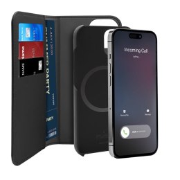 PURO Wallet Detachable - Case 2in1 for iPhone 14 Plus (Black)