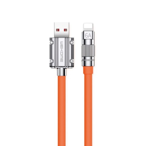 WEKOME WDC-186 Wingle Series - USB-A to Lightning Fast Charging Connection Cable 1 m (Orange)