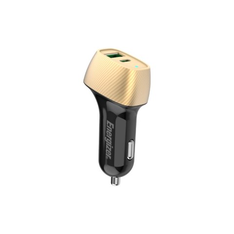 Energizer Ultimate - USB-C & USB-A 38W PD + QC3.0 car charger (Gold / Black)