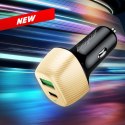 Energizer Ultimate - USB-C & USB-A 38W PD + QC3.0 car charger (Gold / Black)