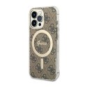 Guess 4G MagSafe - Case for iPhone 13 Pro (Brown)