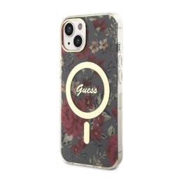 Guess Flower MagSafe - Case for iPhone 14 (Green)