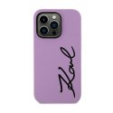 Karl Lagerfeld Silicone Signature - Case for iPhone 11 (Purple)