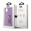 Karl Lagerfeld Silicone Signature - Case for iPhone 11 (Purple)