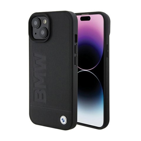 BMW Leather Hot Stamp - Case for iPhone 15 (black)