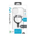 Speck Presidio Lux Grip ClickLock & Magsafe - Case for iPhone 15 / iPhone 14 / iPhone 13 (Clear / Platinium Glitter / Chrome Fin