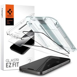 Spigen GLAS.TR EZ FIT FC 2-Pack - Toughened Glass for iPhone 15 Pro 2 pcs (Black Frame)