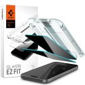 Spigen GLAS.TR EZ FIT Privacy 2-Pack - Tempered glass with privacy filter for iPhone 15 Plus 2pcs