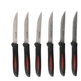 Alpina - INOX stainless steel steak knife set 23 cm 6 pcs. (black)