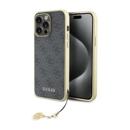 Guess 4G Charms Collection - Case for iPhone 15 Pro Max (grey)