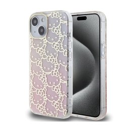 Hello Kitty IML Gradient Electrop Crowded Kitty Head - iPhone 15 Case (pink)
