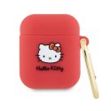 Hello Kitty Silicone 3D Kitty Head - Case for AirPods 1/2 gen (fuchsia)