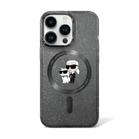 Karl Lagerfeld Karl & Choupette Glitter Magsafe - iPhone 11 Case (Black)