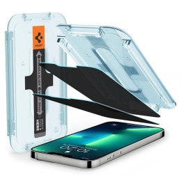 Spigen GLAS.TR EZ FIT Privacy 2-Pack - Tempered glass with privacy filter for iPhone 14 / iPhone 13 Pro / iPhone 13 2 pcs