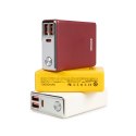 WEKOME WP-27 Tint Series - Power bank 10000 mAh Super Fast Charging USB-C PD 20W + 2x USB-A QC3.0 22.5W (Red)