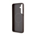 Guess 4G Collection Leather Metal Logo MagSafe - Case Samsung Galaxy S24+ (Brown)