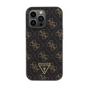 Guess 4G Triangle Metal Logo - Case for iPhone 13 Pro (Black)