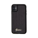 Guess Sequin Script Metal - iPhone 11 Case (Black)