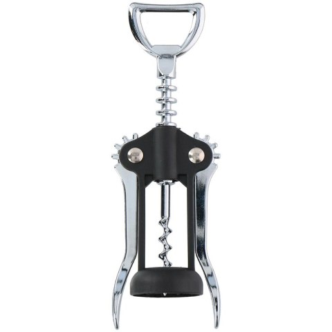 Alpina - Corkscrew / stainless steel wine opener 17 cm (black / silver)