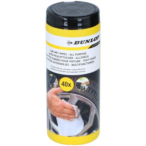 Dunlop - Universal wet wipes for car 40 pcs.