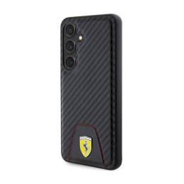 Ferrari Carbon Stitched Bottom - Case for Samsung Galaxy S24 (black)