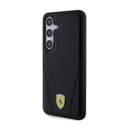 Ferrari Hot Stamp V Lines MagSafe - Samsung Galaxy S24 Case (Black)