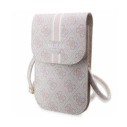 Guess 4G Stripes - Crossbody phone bag (pink)