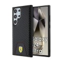 Ferrari Carbon Stitched Bottom - Case for Samsung Galaxy S24 Ultra (black)