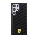 Ferrari Carbon Stitched Bottom - Case for Samsung Galaxy S24 Ultra (black)