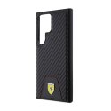 Ferrari Carbon Stitched Bottom - Case for Samsung Galaxy S24 Ultra (black)