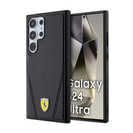 Ferrari Hot Stamp V Lines MagSafe - Samsung Galaxy S24 Ultra case (black)