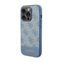 Guess 4G Bottom Stripe Metal Logo Collection - Case for iPhone 15 Pro Max (blue)