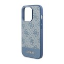 Guess 4G Bottom Stripe Metal Logo Collection - Case for iPhone 15 Pro Max (blue)