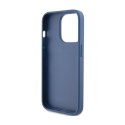 Guess 4G Bottom Stripe Metal Logo Collection - Case for iPhone 15 Pro Max (blue)