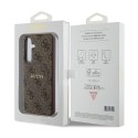 Guess 4G Collection Leather Metal Logo MagSafe - Case Samsung Galaxy S24 (Brown)