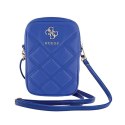 Guess Zip Quilted 4G - Phone bag (blue)