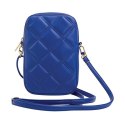 Guess Zip Quilted 4G - Phone bag (blue)