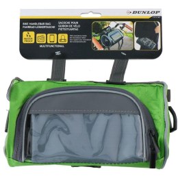 Dunlop - Handlebar bag / bicycle pannier with smartphone pocket (green)