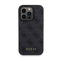 Guess Bundle Pack MagSafe 4G Metal Gold Logo - Case set + Power Bank 5000mAh MagSafe iPhone 14 Pro (black)