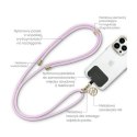 Guess CBDY Cord Nylon 4G Metal Charm - Universal phone strap (lilac)