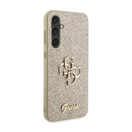 Guess Glitter Script Big 4G - Samsung Galaxy S23 FE Case (Gold)