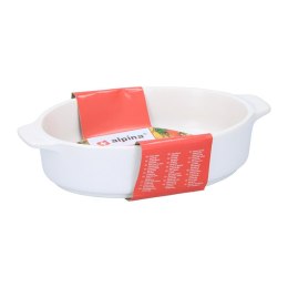 Alpina - Ceramic baking dish 20x12.5x4.5 cm 460 ml (white)