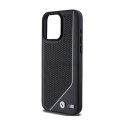 BMW Perforated Twisted Line MagSafe - Case for iPhone 15 Pro (black)