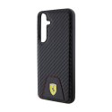 Ferrari Carbon Stitched Bottom - Case for Samsung Galaxy S24+ (black)