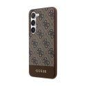 Guess 4G Bottom Stripe Metal Logo Collection - Samsung Galaxy S24+ Case (brown)