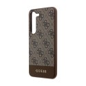 Guess 4G Bottom Stripe Metal Logo Collection - Samsung Galaxy S24+ Case (brown)